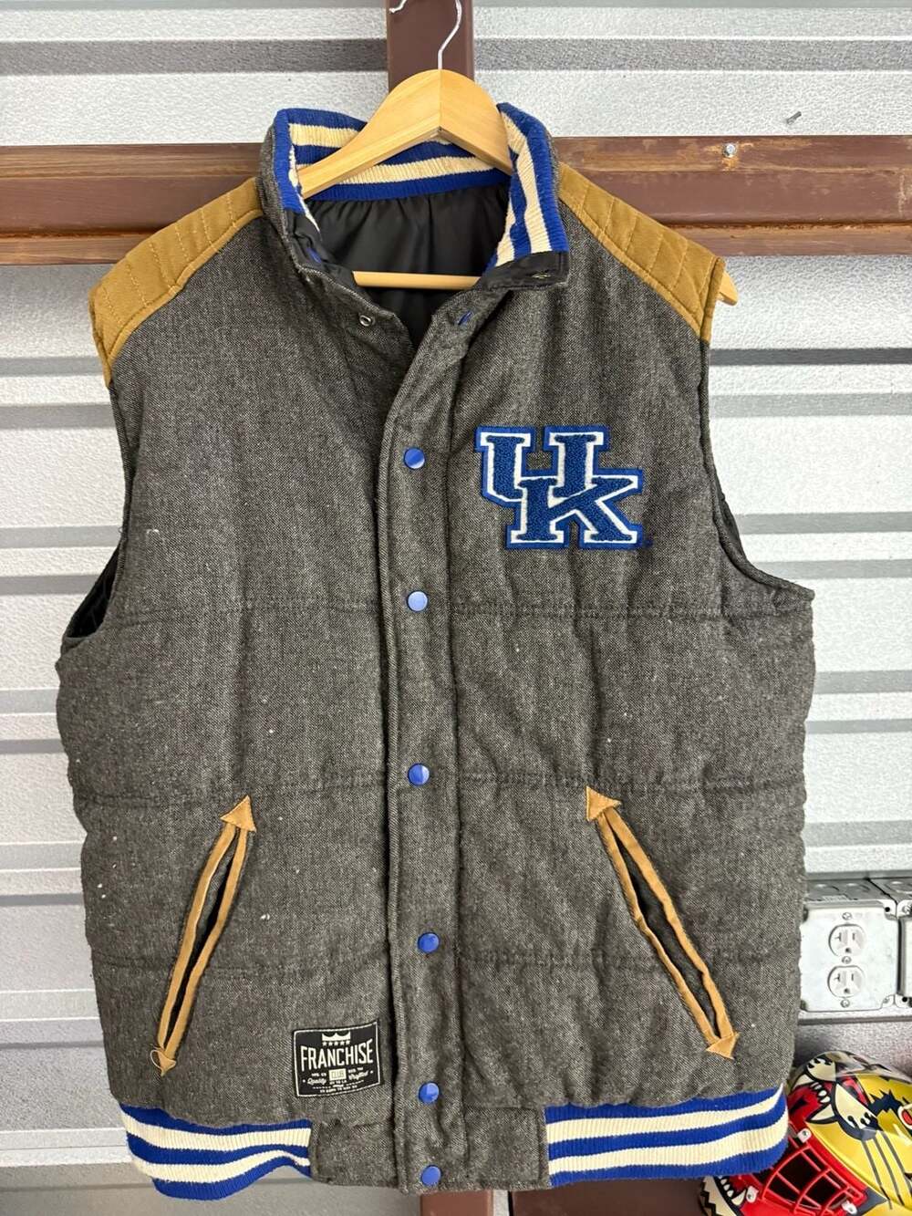Franchise Club Kentucky Wildcats Wool-Blend Quilted Puffer Vest